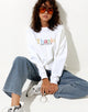 Afbeelding van Ted Sweatshirt in Wit Thank You Have A Nice Day Embro