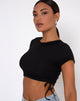 Afbeelding van Tiner Crop Top in Rib Zwart