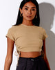 Afbeelding van Tiner Crop Top in Rib Cocoa