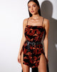 Afbeelding van Tista Jurk in Ton-sur-ton Dragon Orange