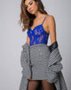 Afbeelding van Topaz Minirok in Houndstooth ruit Zwart-wit