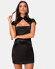 Afbeelding van Tuli Bodycon Jurk in Satijn Zwart