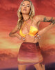 Afbeelding van Bella Bodycon Rok in Sunset Melt