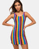 Afbeelding van Uniper Bodycon Jurk in Nieuwe Verticale Gemengde Streep