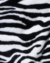 Gebreide zebra zwart-wit