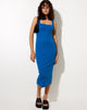 Afbeelding van Uzma Midi Dress in Rib Aqua