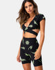 Afbeelding van Cycle Short in Zwart met Tribal Herhaling