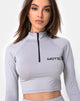 Afbeelding van Vanya Crop Top in Grijs Motel