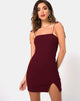 Afbeelding van Verso Bodycon Jurk in Bourgondië