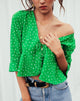 Afbeelding van Vinequa Blouse in Mini Diana Dot Groen
