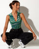Afbeelding van Vende Vest Top in 70s Ripple Green