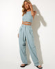 Afbeelding van Lakusa Broek met wijde pijpen in Rami Blue Surf