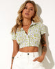 Afbeelding van Wuma Cropped Shirt in Daisy Duke Green