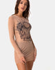 Afbeelding van Wyatt Jurk in Alchemy Net Taupe