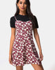 Afbeelding van Yandra Slipjurk in Wild Fleur Maroon