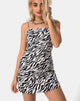 Afbeelding van Yashey Slip Dress in 90s Zebra