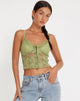 Afbeelding van Yenko Crop Top in Kantgroen