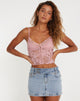 Afbeelding van Yenko Crop Top in Kantroze