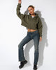Afbeelding van Yukata Hoodie met druivenblad en vlinder borduursel