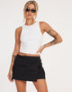 Afbeelding van Zephyr Mini Cargo Rok in Cotton Drill Zwart