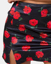 Satijn Stretch Last Rose Zwart