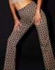 Afbeelding van MOTEL X IRIS Zoven Flare Trouser in Chain Tangle Donkerbruin