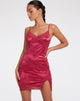 Afbeelding van Coti Bodycon Dress in Rose Flock Magneta