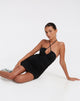 afbeelding van Nibe Bodycon jurk in lycra zwart