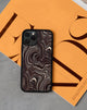 Afbeelding van Iphone hoesje in 70s Ripple Bruin