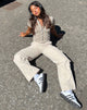 Afbeelding van Yejin overhemd in Preppy Geo Brown