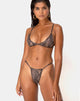 Afbeelding van Valter Bikinitop in Snake Taupe