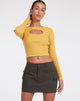 Afbeelding van Zehra Top in Rib Yolk Yellow