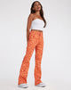 Afbeelding van Zoven Flare Broek in Retro Hart Oranje
