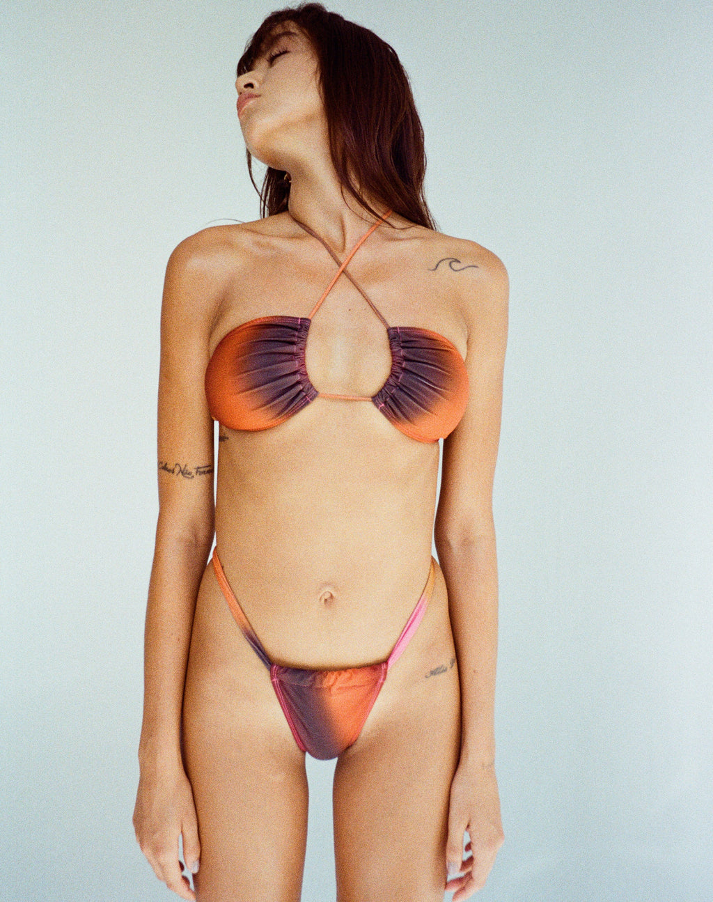 Nakeela Bikinibroekje in Solarized Oranje en Roze