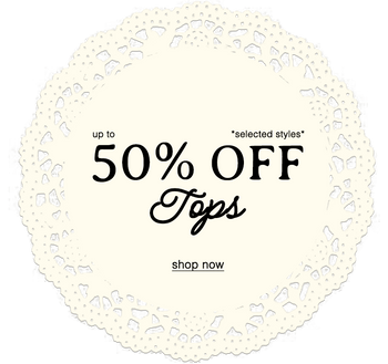 TOT 50% KORTING OP TOPJES