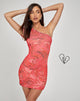 Afbeelding van Minaka Bodycon Dress in Rose Petal Red
