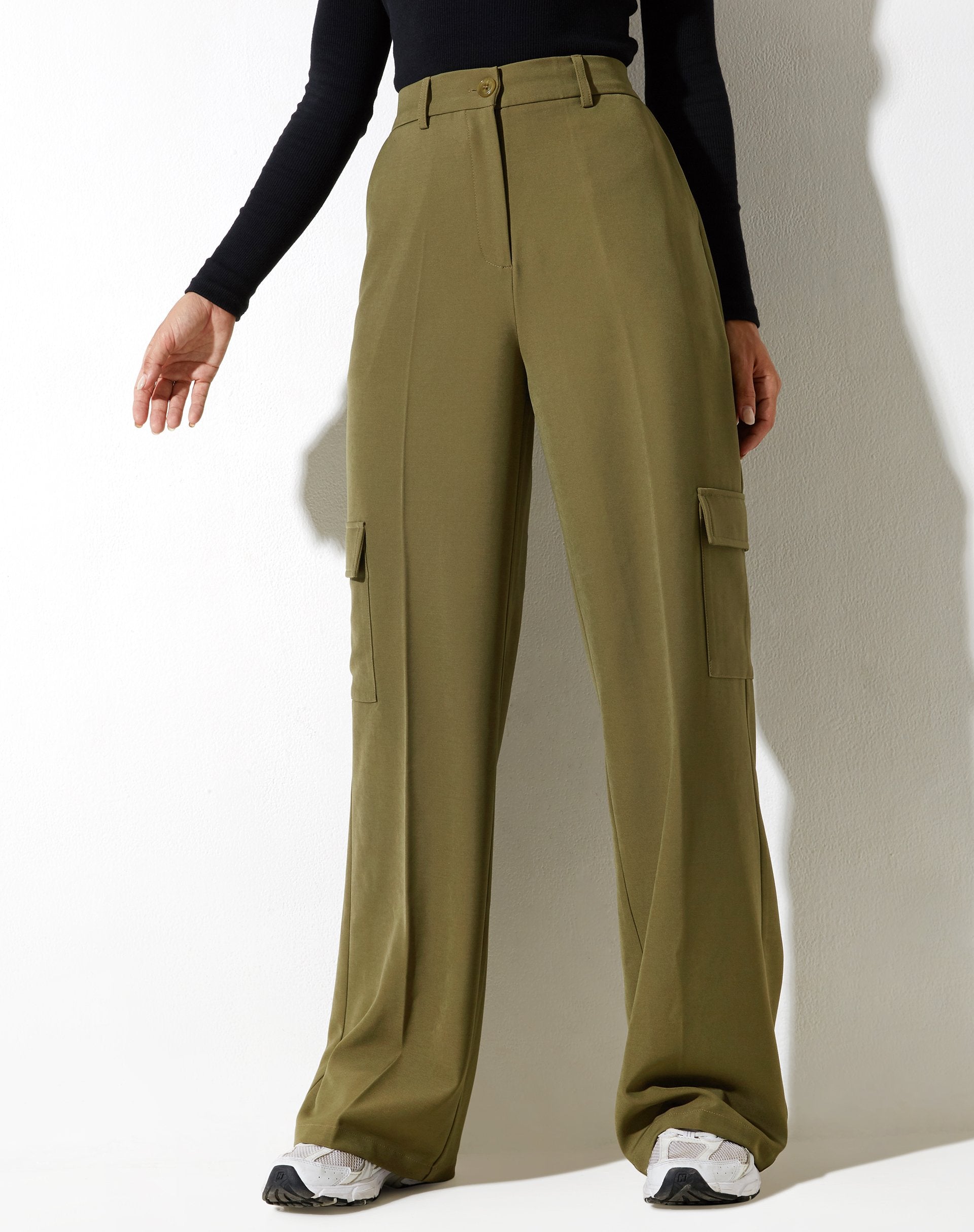 Afbeelding van Abba broek in Cargo Pocket Olive