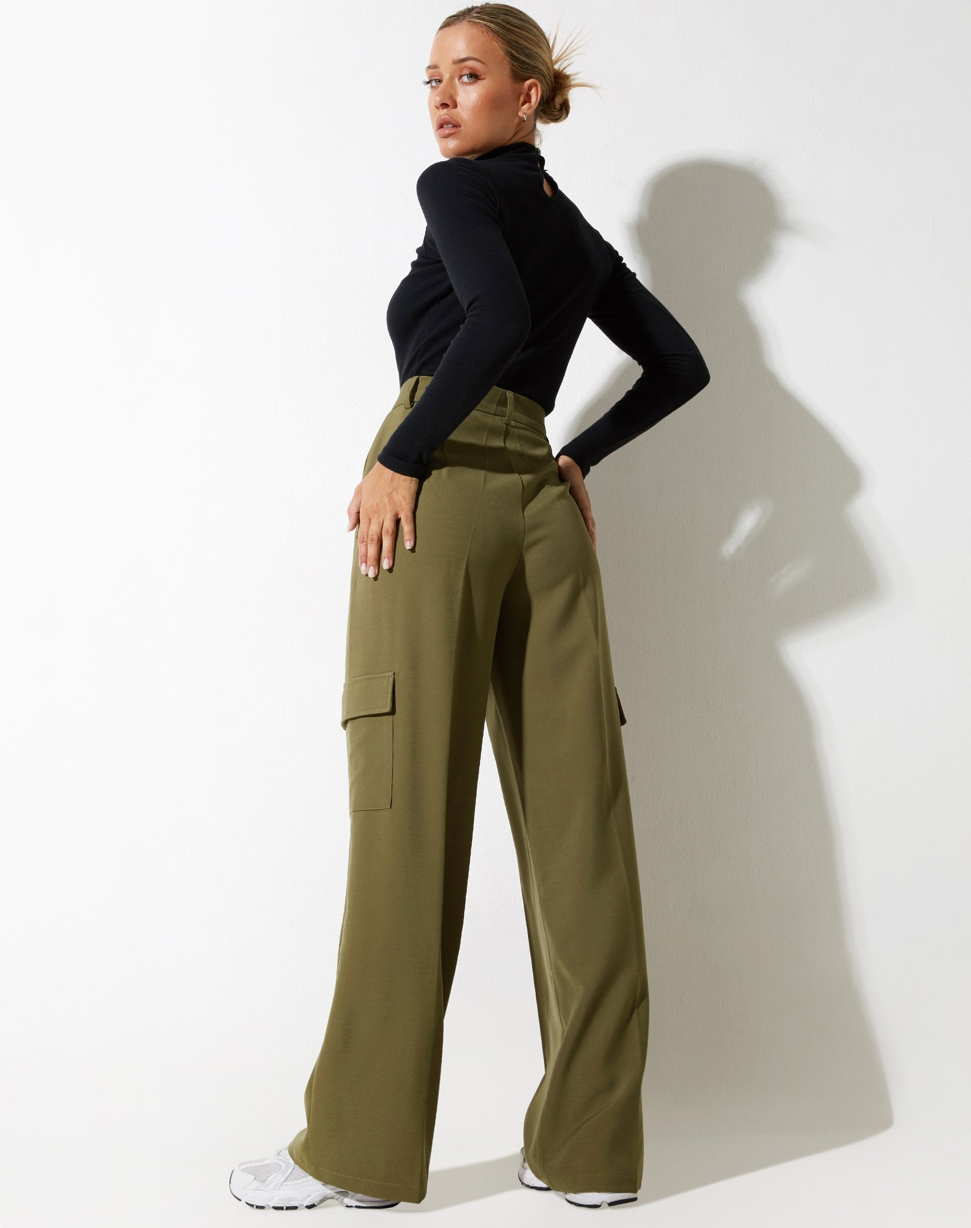 Afbeelding van Abba broek in Cargo Pocket Olive