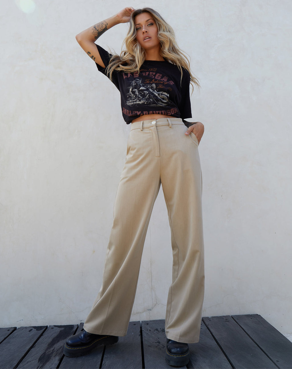 Abba broek in bruin