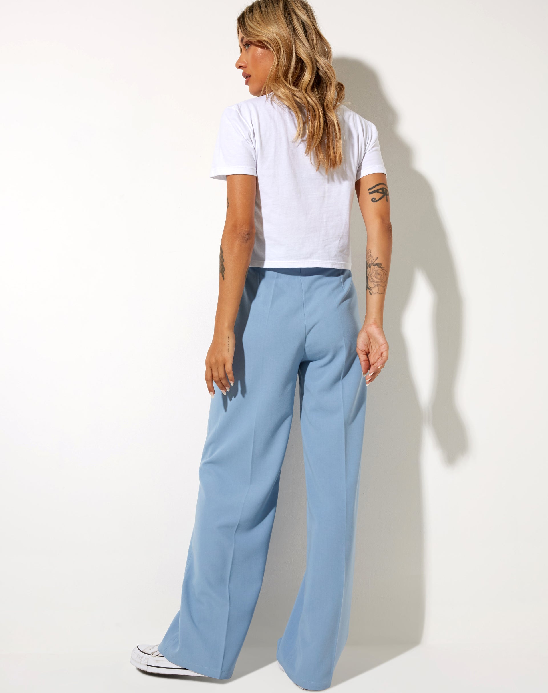 Afbeelding van Abba Rechte Broek in Getailleerd Blauw