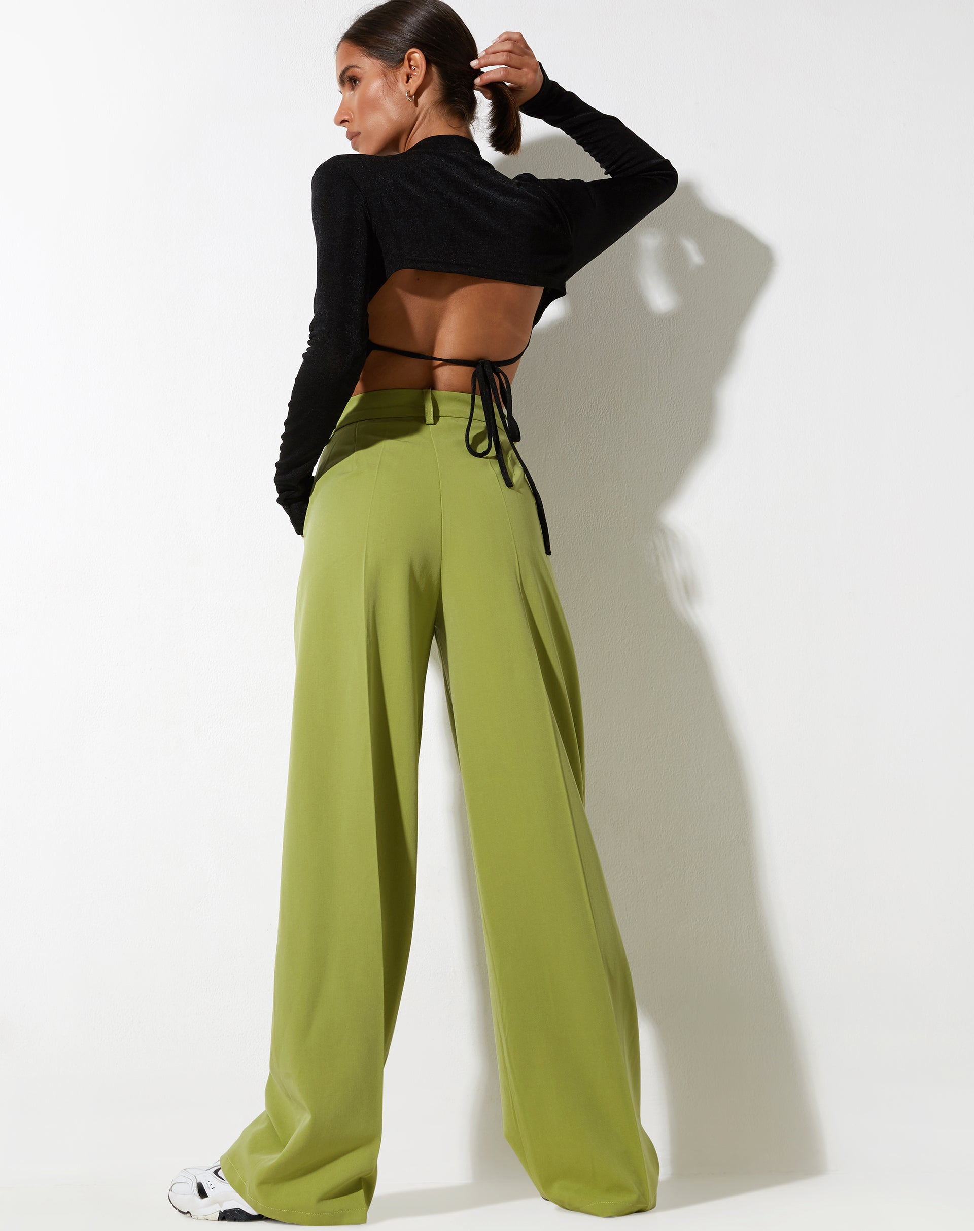 Afbeelding van Abba Straight Leg Trouser in Tailoring Apple Green