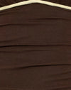 Chocoladebruin met citroenbinding