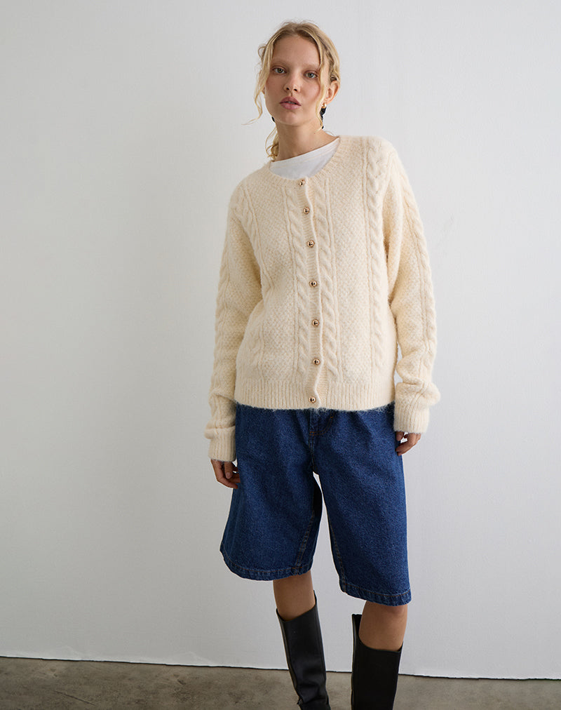 Afbeelding van Aceso Vest in Brush Knit Ivoor