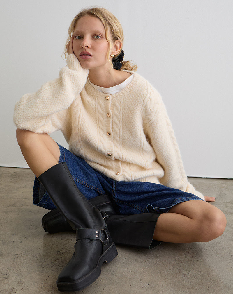 Afbeelding van Aceso Vest in Brush Knit Ivoor