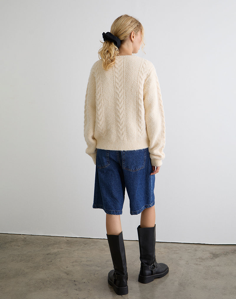 Afbeelding van Aceso Vest in Brush Knit Ivoor