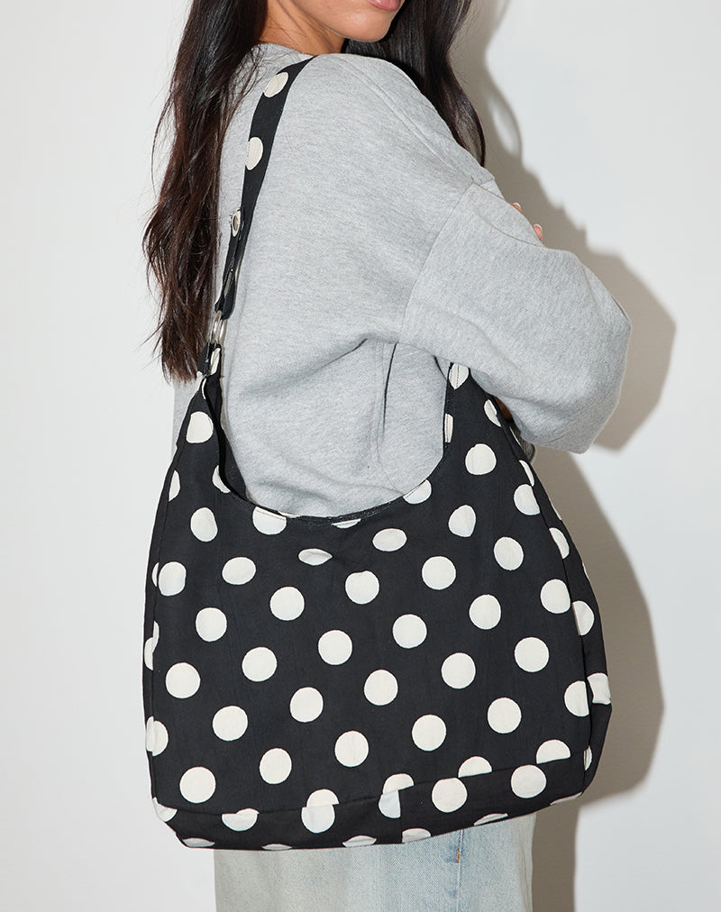Afbeelding van Aimi Tas in Grote Polka Zwart