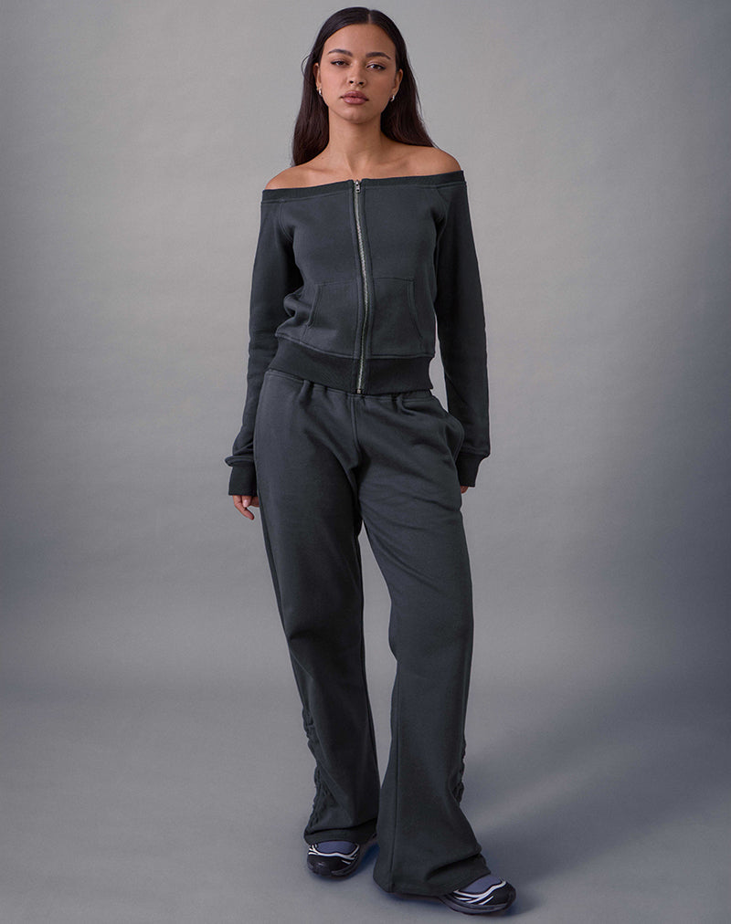 Airazo Bardot-trui in Beluga Grey