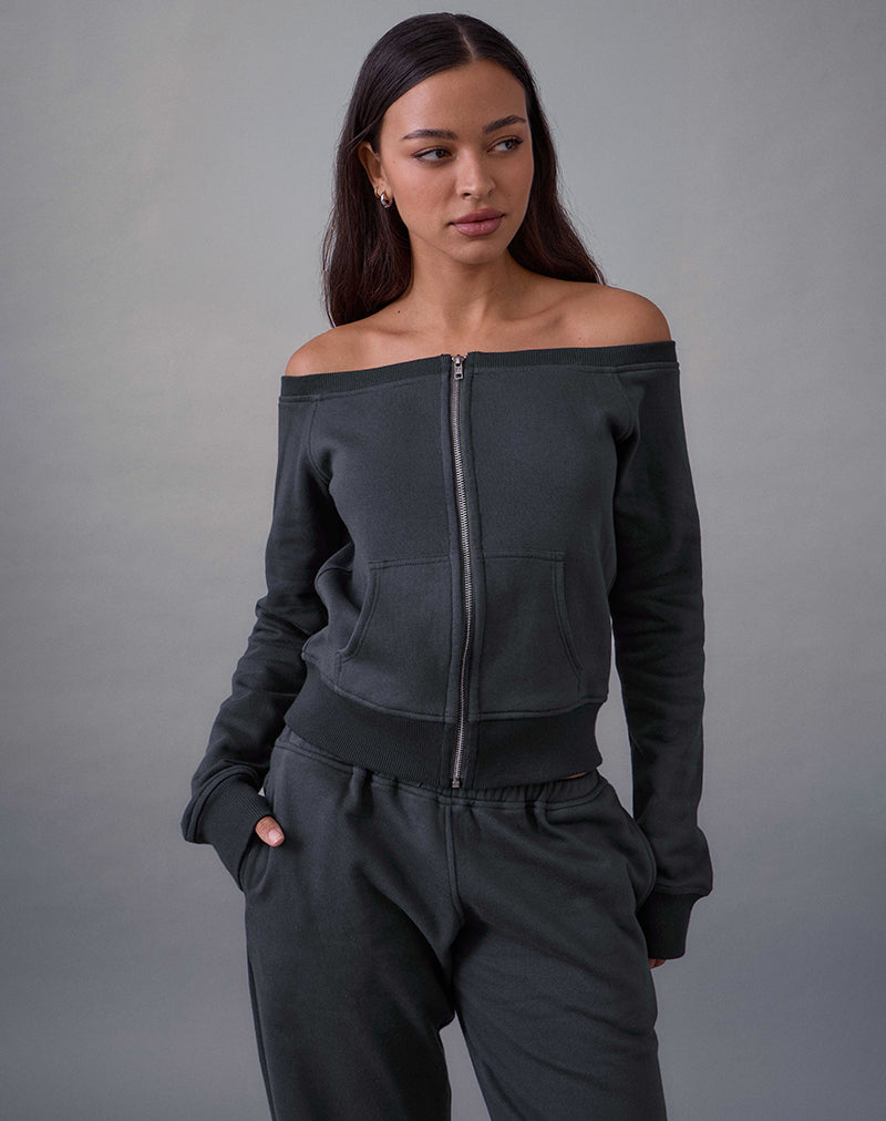 Afbeelding van Airazo Bardot-trui in Beluga Grey