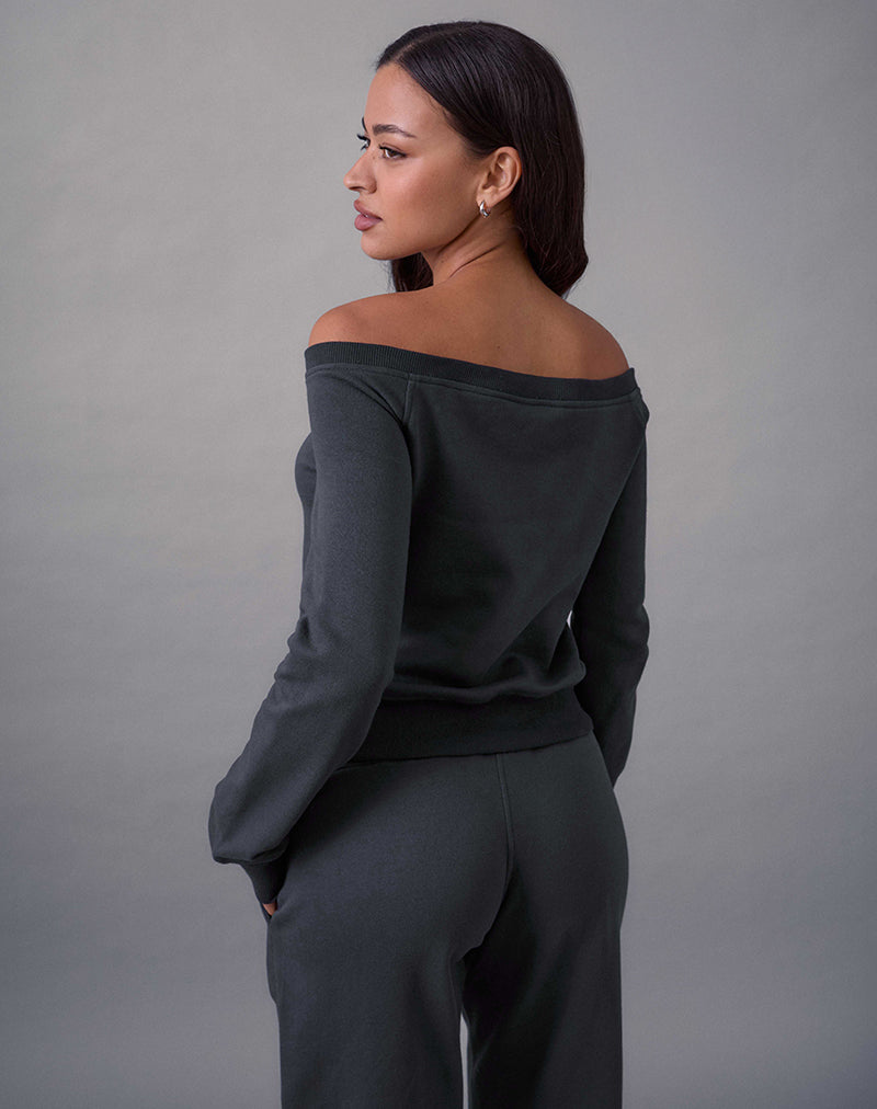 Afbeelding van Airazo Bardot-trui in Beluga Grey