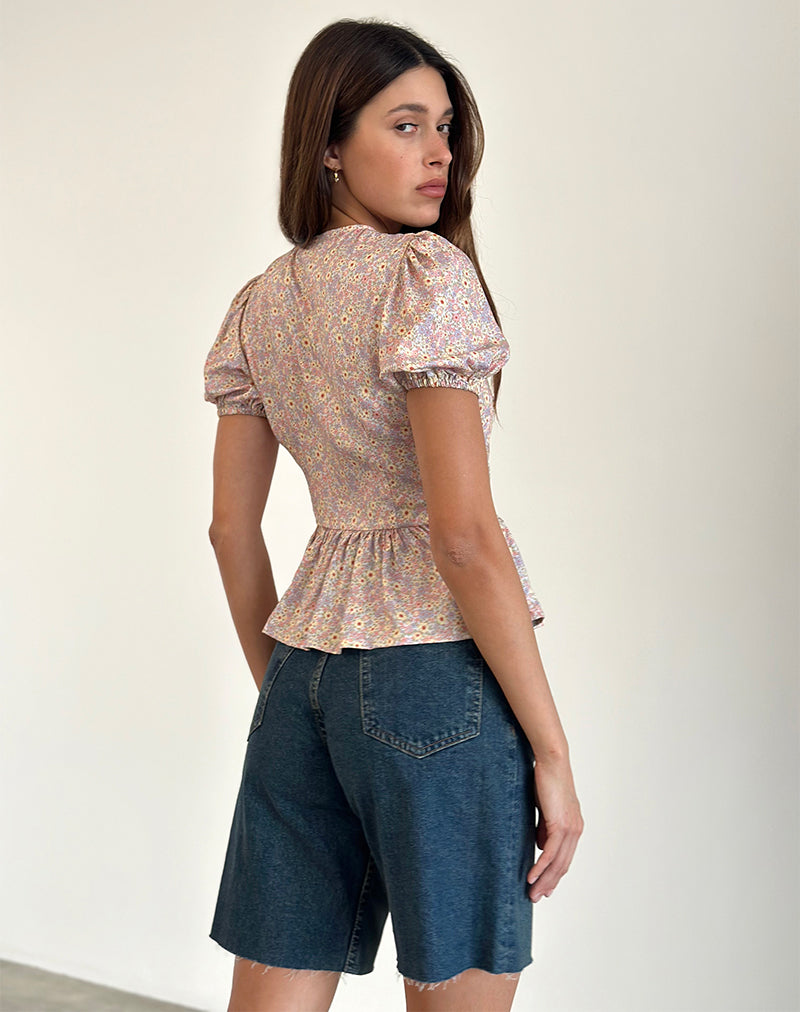 Afbeelding van Ajasi Blouse in 70s Prairie Girl Flock